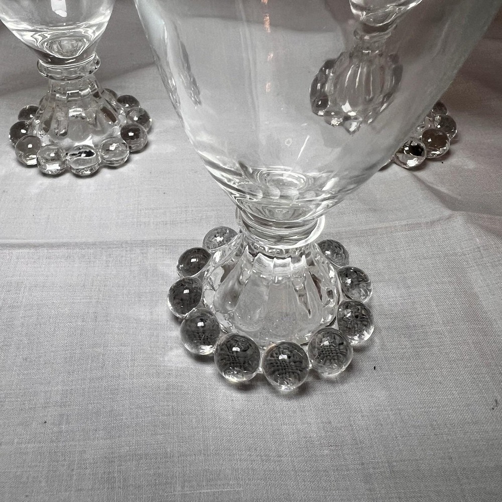 Vintage Anchor Hocking Berwick Boopie Bubble 4" Wine Glasses Goblets Set Of 5 - Picture 2 of 6